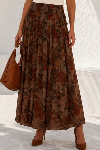 Jupe longue - Marron