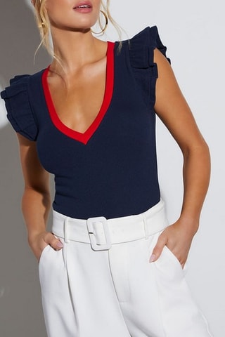 Top - Bleu marine