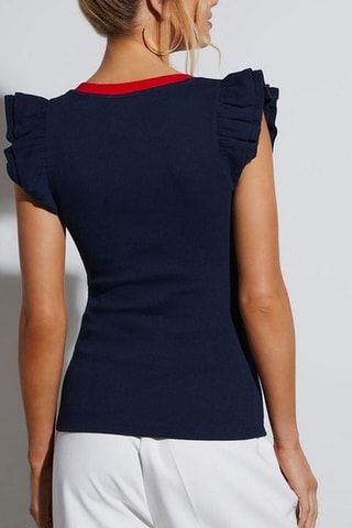 Top - Bleu marine