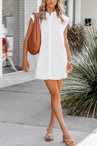 Robe chemise - Écru