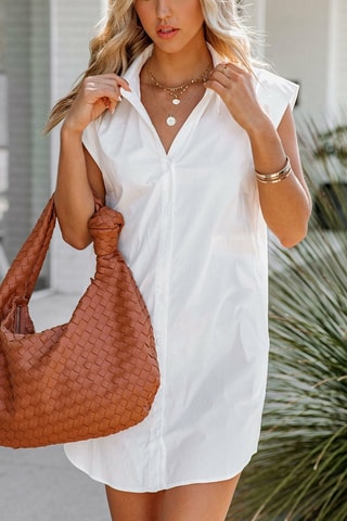 Robe chemise - Écru