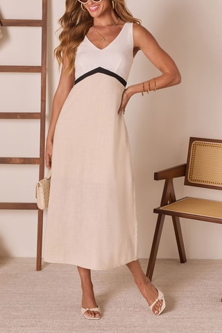 Robe midi - Blanc