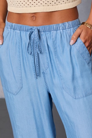 Jean taille haute - Bleu