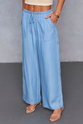 Jean taille haute - Bleu