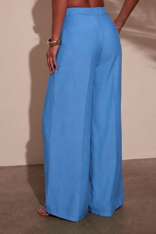 Pantalon palazzo - Bleu