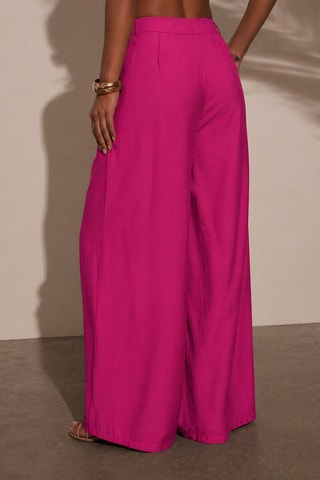 Pantalon palazzo - Fuchsia