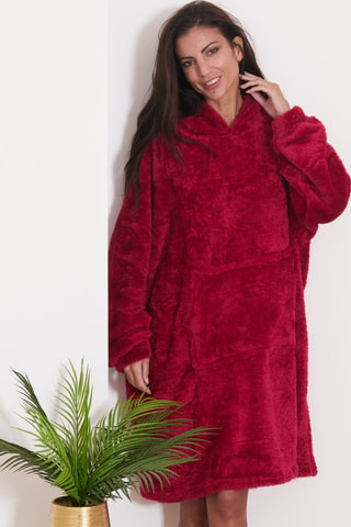 Robe polar Leeza - Bordô