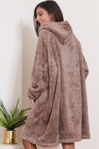 Robe polar Leeza - Castanho