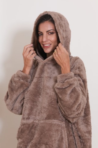 Robe polar Leeza - Castanho