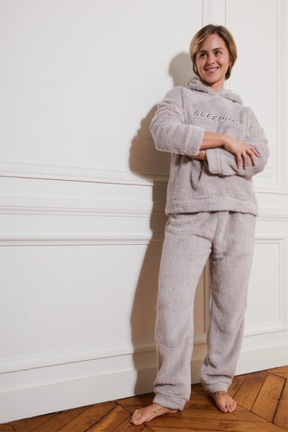 Pijama polar Louva Bege