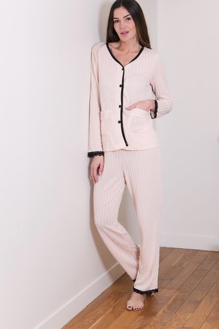 Pijama Rita - Preto e rosa