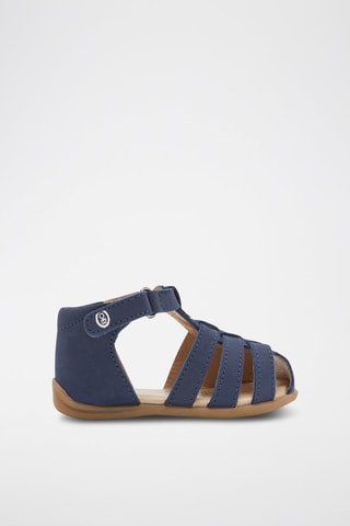 Sandalias de piel - Azul marino