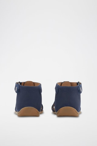 Sandalias de piel - Azul marino
