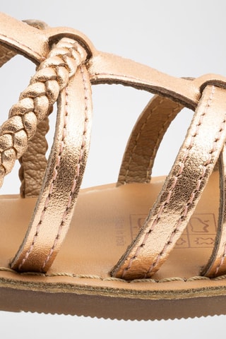 Sandalias de piel - Rosa dorado