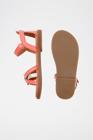 Sandalias de piel de charol - Rosa