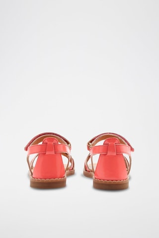 Sandalias de piel de charol - Rosa