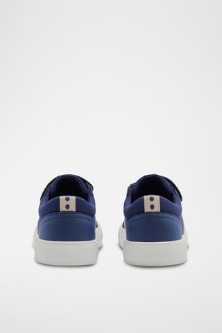 Zapatillas de piel de serraje - Azul marino