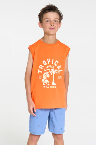 Camiseta de tirantes - Naranja - Okaidi