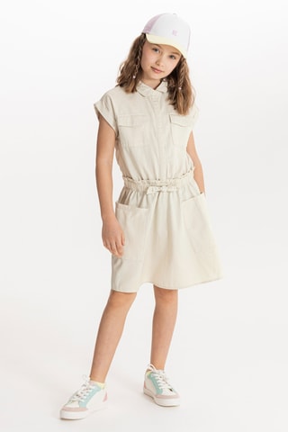 Vestido camisero - Beige - Okaidi