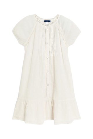 Vestido camisero - Blanco roto - Okaidi