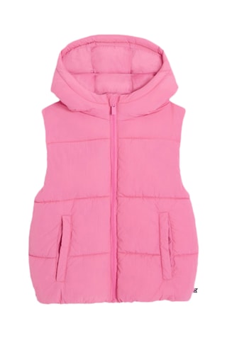Chaleco con capucha - Rosa 