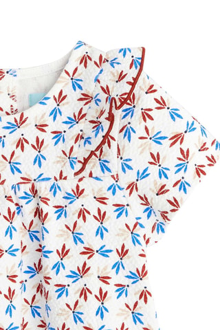 Blusa - Blanco y burdeos