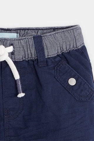 Short de lino - Azul marino - Obaibi