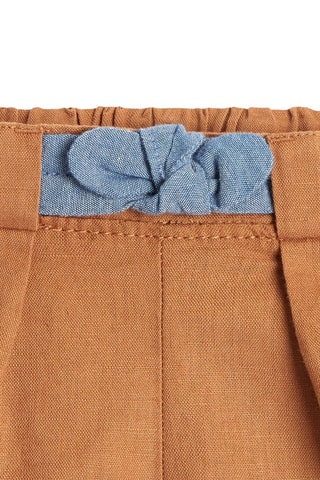 Short de lino - Marrón