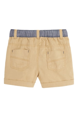 Short de lino - Beige - Obaibi