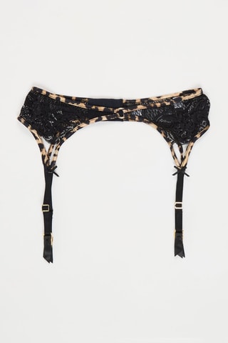 Jarretelgordel Nina - Zwart en Beige