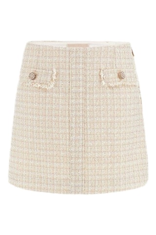Tweed Minirok Daphnée - Beige