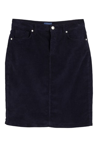 Rechte Rok - Marineblauw