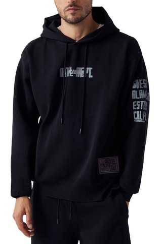 Sweater met capuchon - Zwart