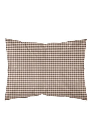 Federa in raso di cotone 157 fili/cm² Prades - Caffè