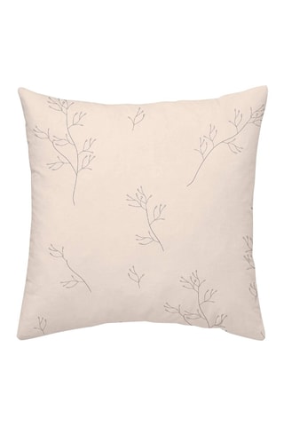 Federa in raso di cotone 157 fili/cm² Alzira - Beige e grigio