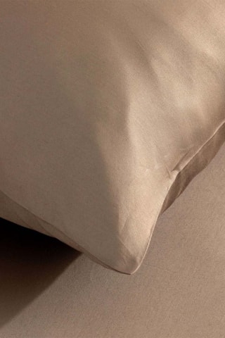 Federa in raso di cotone 157 fili/cm² - Beige