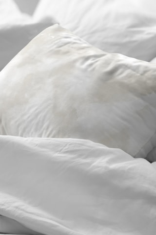 Federa in cotone 78 fili/cm² Naquera - Beige e bianco