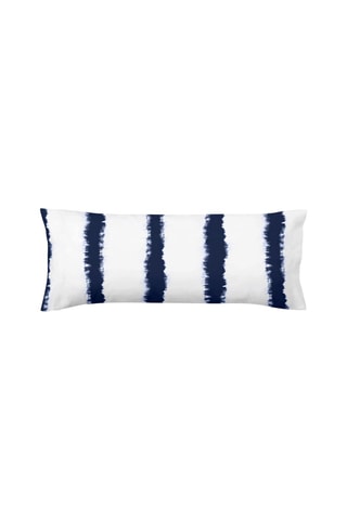 Federa in cotone 78 fili/cm² Caimari Negativo - Bianco e blu