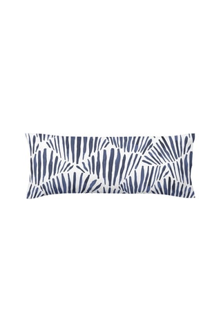 Federa in cotone 78 fili/cm² Gavina - Bianco e blu