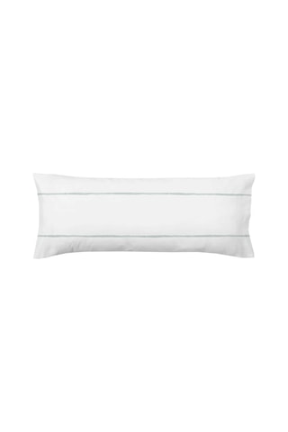 Fronha de algodão 78 fios/cm² Ibiza - Branco e verde