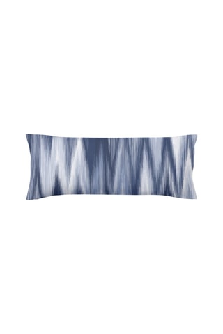Federa in cotone 78 fili/cm² Algemesi - Blu e bianco