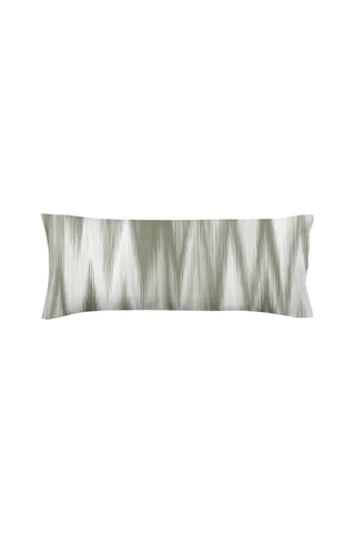 Federa in cotone 78 fili/cm² Algemesi - Verde e bianco