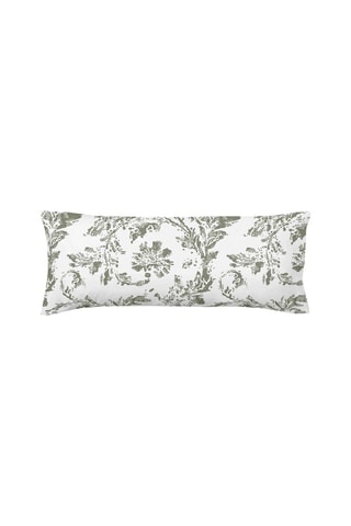 Federa in cotone 78 fili/cm² Chella - Verde e bianco