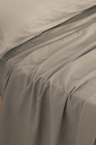 Parure lenzuola in flanella di cotone 105 - Taupe
