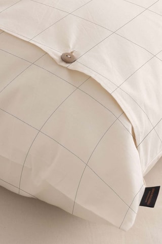 Parure lenzuola in percalle di cotone 79 fili/cm² Fortuna - Beige e grigio
