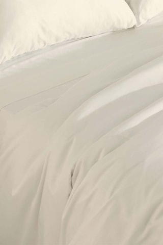 Copripiumino in raso di cotone 157 fili/cm² 120 - Bianco