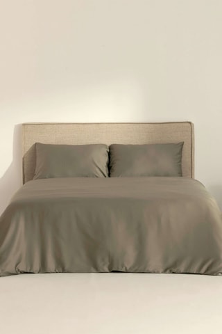 Copripiumino in raso di cotone 157 fili/cm² 120 - Kaki