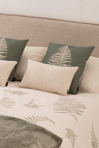 Copripiumino in raso di cotone 157 fili/cm² Biar - Beige e verde