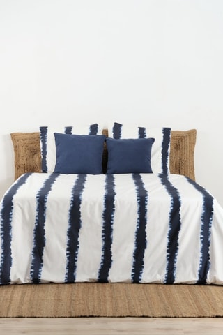 Copripiumino in cotone 78 fili/cm² Caimari Negativo - Blu e bianco