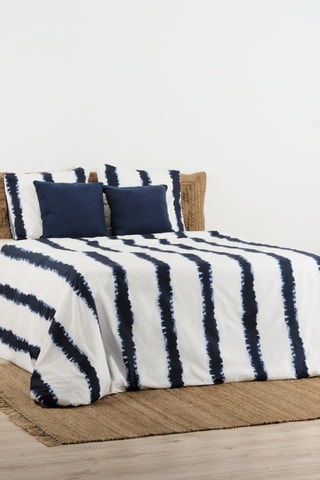 Copripiumino in cotone 78 fili/cm² Caimari Negativo - Blu e bianco